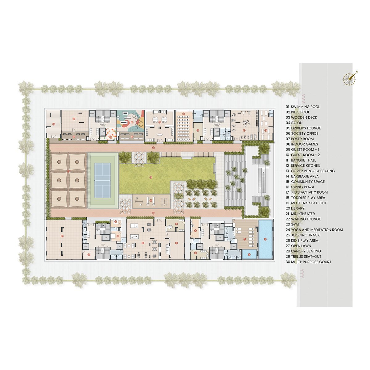 Aarohan Master Plan — Representative Layout